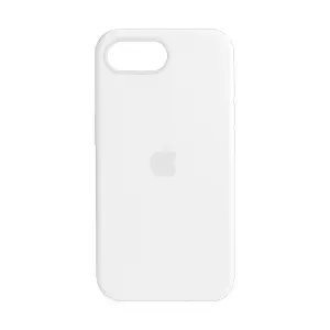 Чехол для iPhone 16e Silicone Case 100% ORG White (MagSafe + анимация NFC) c LOGO
