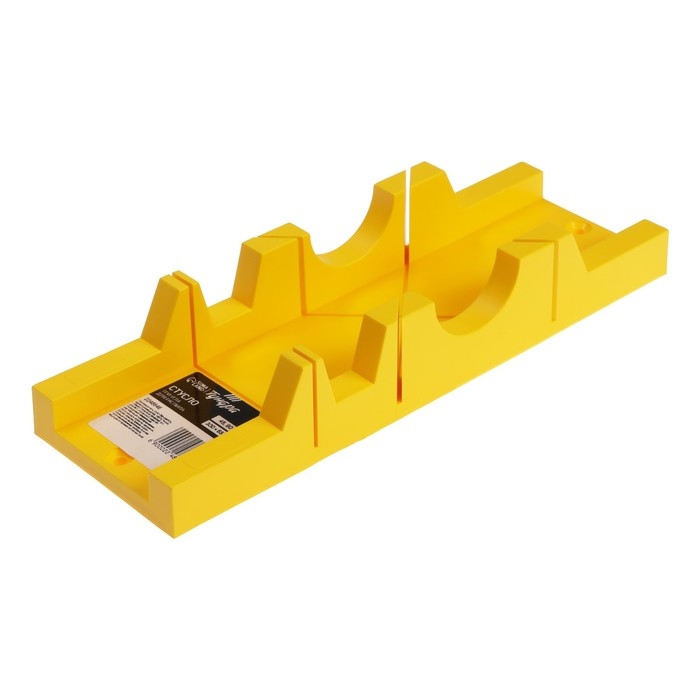 Стусло ТУНДРА, пластиковое, 300 х 65 х 40 мм, 3 угла для распила 45, 90 и 135° Стусло ТУНДРА, пластиковое, 300 х 65 х 40 мм, 3 угла для распила 45, 90 и 135°