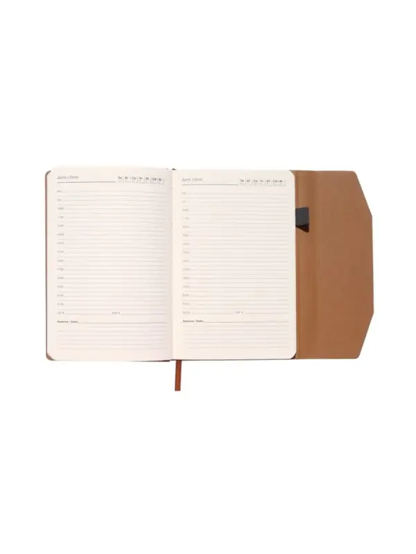 Ежедневник недатированный формат А5, с клапаном, 112л, линия, пвх, Синий Ежедневник недатированный формат А5, с клапаном, 112л, линия, пвх, Синий