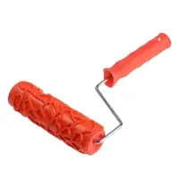 Валик декоративный ТУНДРА, резиновый, &laquo;кракелюр&raquo;, рукоятка d=6 мм, 180 мм