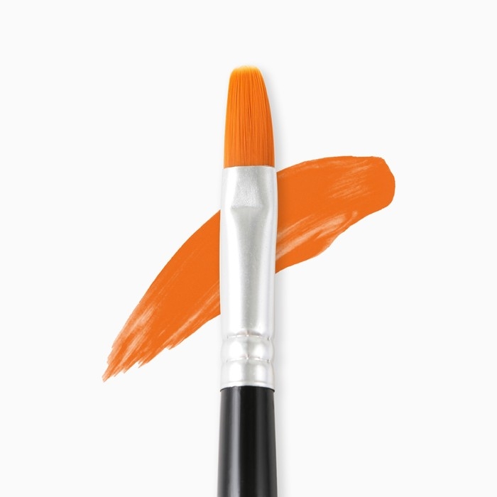 Кисть для рисования Синтетика Плоская №12 (ширина обоймы 10 мм; длина ворса 18 мм) Кисть для рисования Синтетика Плоская №12 (ширина обоймы 10 мм; длина ворса 18 мм)