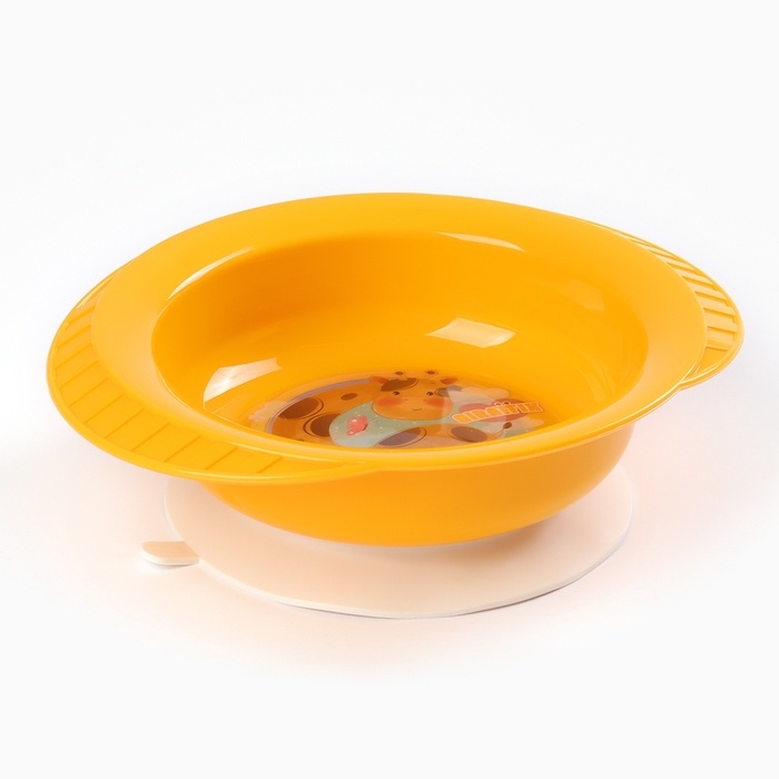 Тарелка детская на присоске Giraffix, цвет МИКС Тарелка детская на присоске Giraffix, цвет МИКС