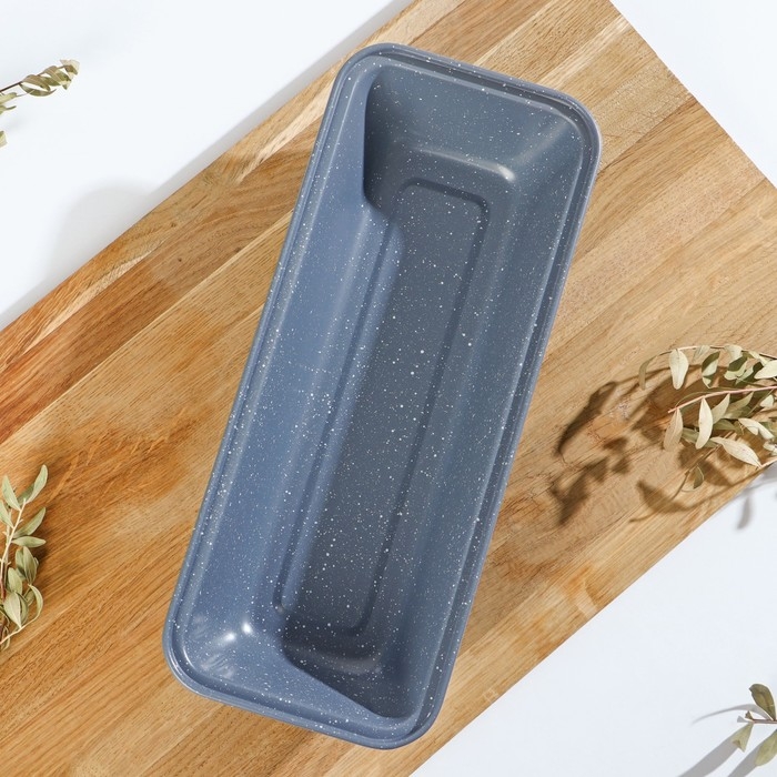 Форма для выпечки Доляна «Мрамор. Хлеб», 31,5×13×6,5 см, антипригарное покрытие, цвет серый Форма для выпечки Доляна «Мрамор. Хлеб», 31,5×13×6,5 см, антипригарное покрытие, цвет серый