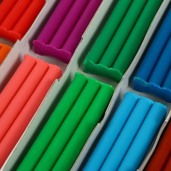 Пластилин мягкий (восковой), 12 цветов, 180 г,  Пластилин мягкий (восковой), 12 цветов, 180 г, "Кроха", со стеком