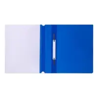 Папка-скоросшиватель Calligrata, А5, 180 мкм, синяя, прозрачный верх