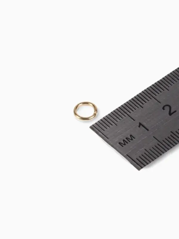 Кольцо соединительное 1&times;7 мм (набор 50 г, &plusmn; 410 шт.) СМ-982, цвет золото