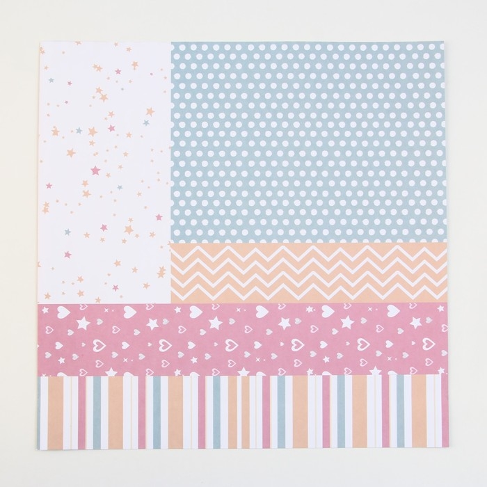 Набор бумаги для скрапбукинга «Яркая геометрия», 12 листов, 30.5 х 30.5 см, 180 г/м² Набор бумаги для скрапбукинга «Яркая геометрия», 12 листов, 30.5 х 30.5 см, 180 г/м²