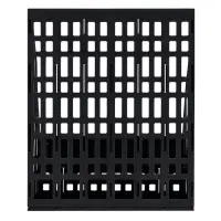 Лоток для бумаг &laquo;Стамм&raquo;, А4, сборный, вертикальный, 2 отделения, чёрный