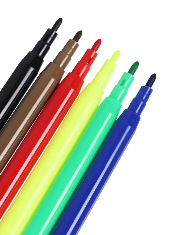 Фломастеры 6 цветов, вентилируемый колпачок