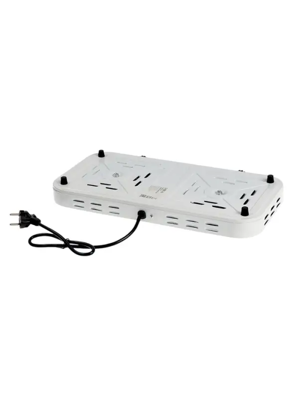 Плитка электрическая Luazon LHP-003, 2 конфорки, 2000 Вт, нагреватель спираль, белая