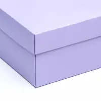 Коробка подарочная складная, упаковка, крышка - дно, сиреневая, 24&times;17&times;8 см