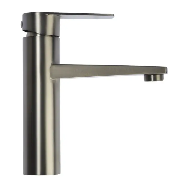 Смеситель для раковины ZEIN Z3761, однорычажный, высота излива 10.5 см, графит