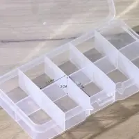 Органайзер для хранения RICCO, пластик, 10 ячеек, 13×7×2.5 см, прозрачный