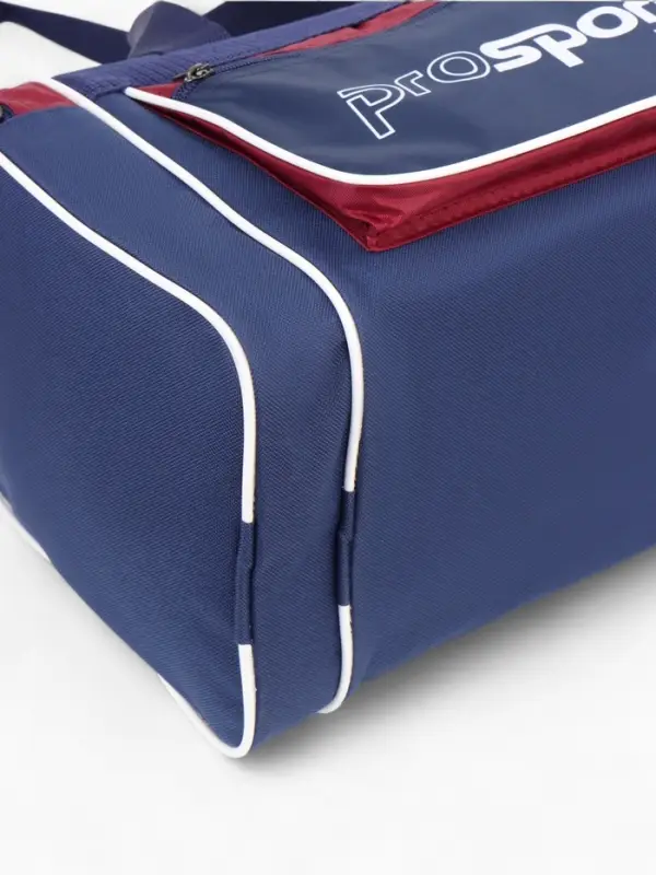 Сумка спорт С007, 40*19*23, отд на молнии, 3 н/кармана, дл ремень, сине/бордовый