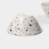 Салатники Magistro Terazzo, 1.4 л, 20&times;9 см, набор 2 шт., фарфор, белые