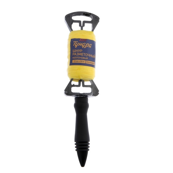 Шнур нейлоновый разметочный ТУНДРА, на катушке, 1.5 мм х 50 м Шнур нейлоновый разметочный ТУНДРА, на катушке, 1.5 мм х 50 м