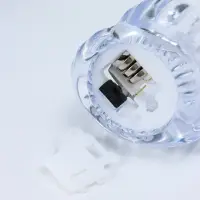 Светодиодная свеча LED "Свеча в сердце-льдинке" 3хLR1130 прозрачный 5,5х5,5х3,3 см