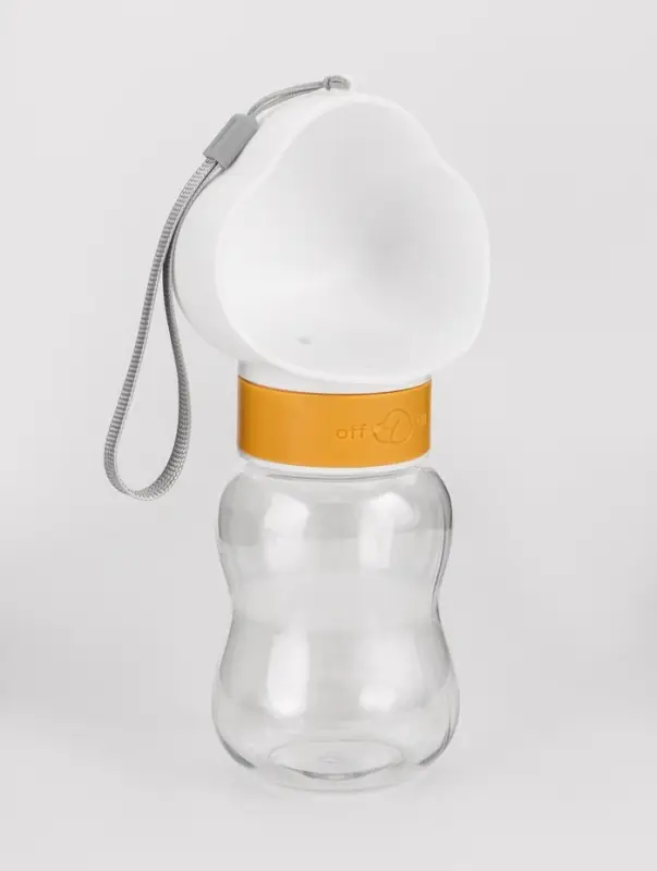 Поилка прогулочная, 585 мл, жёлтая