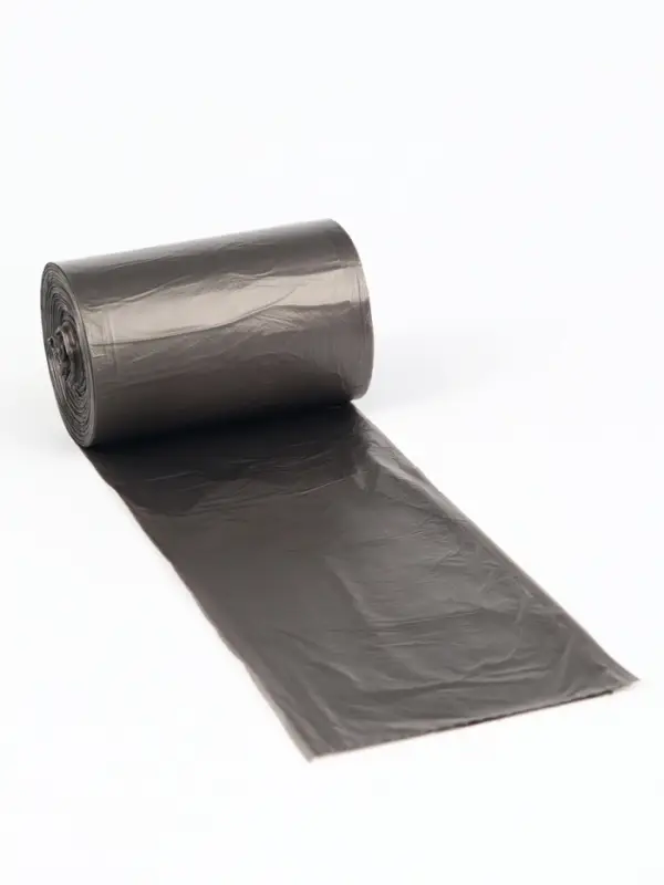 Мешки для мусора в рулоне UpakLand=60 л, черные, ПНД, 9 мкм, 100 шт.