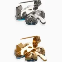 Брошь &laquo;Клевер&raquo;, сапфировый, МИКС, (неделимая фасовка 12 шт. цена за шт.)