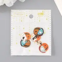 Декор для творчества металл "Тыква/лицо" эмаль МИКС 2,6х2 см