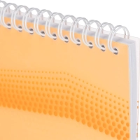 Блокнот WAVES оранжевый А5 спираль 50л. пласт.