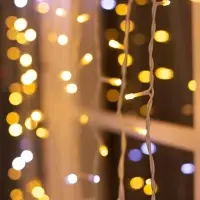 Гирлянда &laquo;Занавес&raquo; 2&times;3 м, IP44, УМС, белая нить, 760 LED, свечение тёплое белое, мерцание белым, 220 В