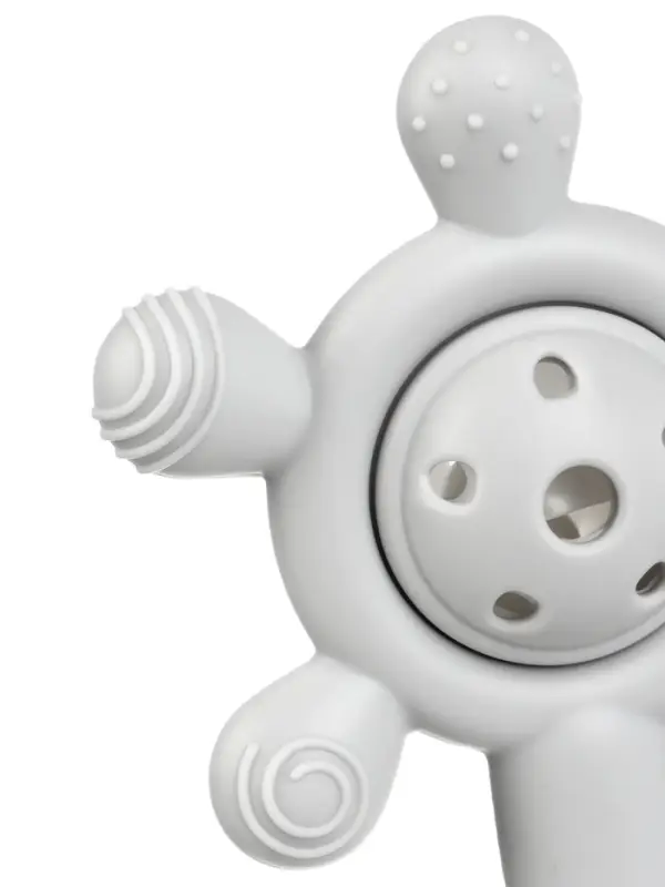 Набор силиконовых прорезывателей для зубов «Банан, погремушка», 2 шт., Крошка Я