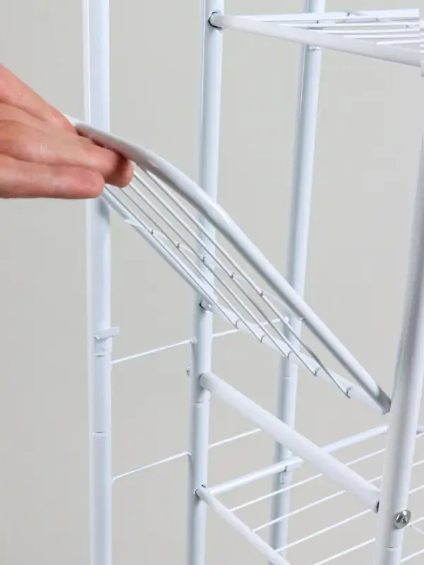 Подставка для цветов Greengo, 4 полки, 43&times;22&times;82 см, напольная, металл, белая