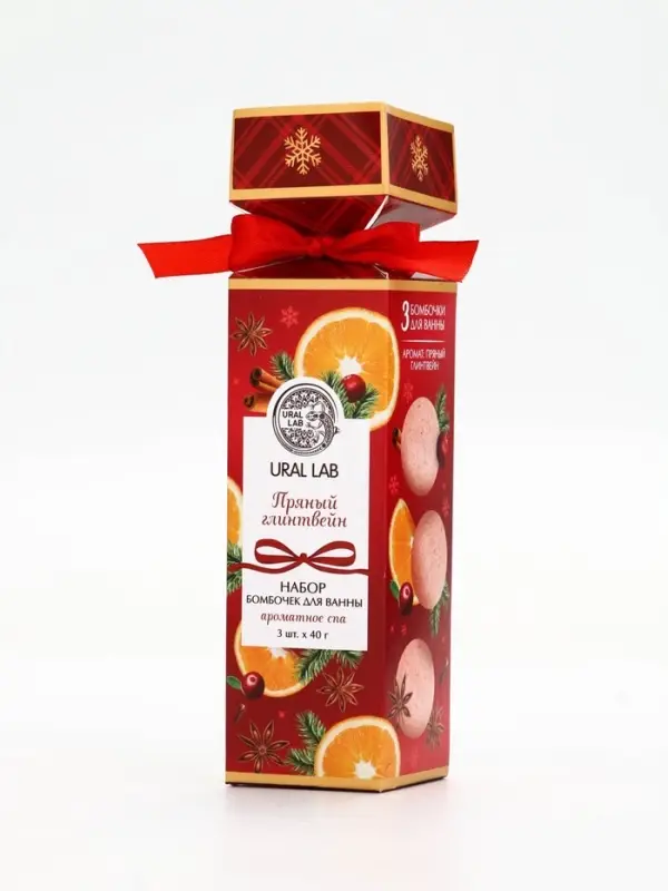 URAL LAB Арома Саунд Набор бомбочек в подарочной упаковке URAL LAB Арома Саунд Набор бомбочек в подарочной упаковке "Ароматы праздника", 12 шт