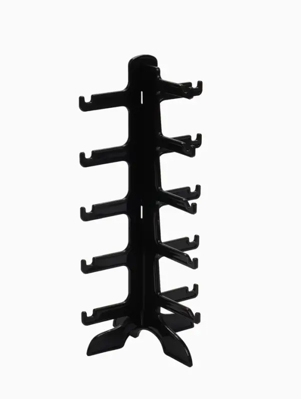 Подставка под очки 5 мест, 16&times;14.5&times;31 см, чёрная