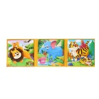 Книжка-деревяшка пазл "Животные" Книжка-деревяшка пазл "Животные"