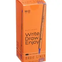 Ручка капиллярная BrunoVisconti. Basic FINELINER, синий стержень, узел 0.4 мм