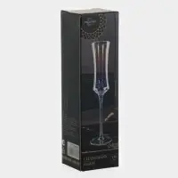 Бокал для шампанского Magistro &laquo;Кира&raquo;, 180 мл, 7&times;25.5 см, стекло, перламутровый