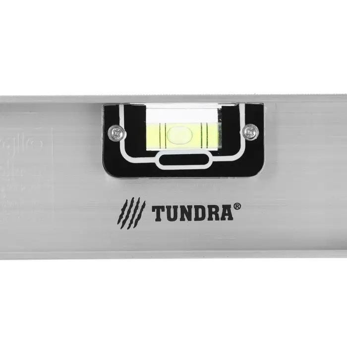 Уровень алюминиевый ТУНДРА &laquo;Рельс&raquo;, 3 глазка (1 поворотный), 400 мм