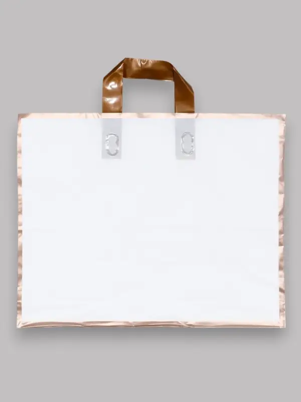 Пакет с петлевой ручкой белый 40 х 31 х 8 см 80 мкм Пакет с петлевой ручкой белый 40 х 31 х 8 см 80 мкм