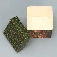 Коробка подарочная новогодняя складная «Новогодние шары», 10 х 10 х 10 см