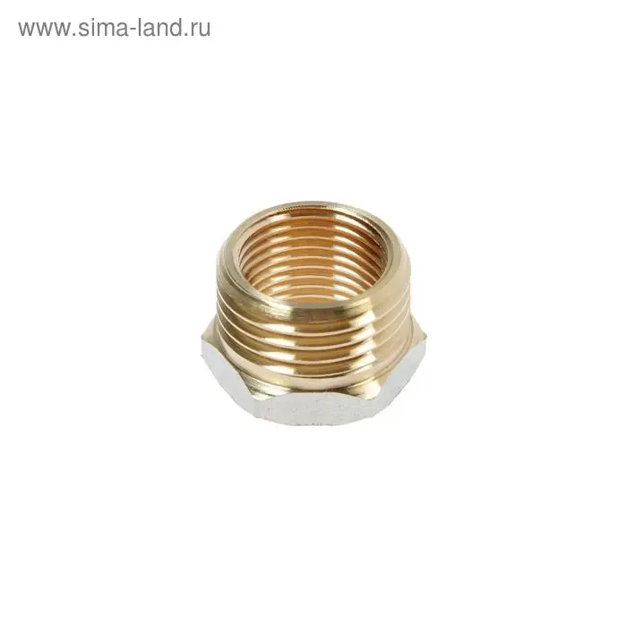 Футорка CTM, 1/2 Футорка CTM, 1/2" х 3/8", наружная/внутренняя резьба, никелированная латунь