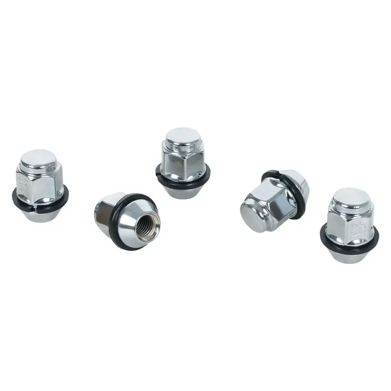 Гайка колесная M12x1,5x33, конус с пластиковой шайбой, ключ 21, закрытая, хром для а/м KIA