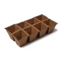 Кассета для рассады, 30&times;15&times;8 см, 8 ячеек по 150 мл, 6&times;6 см, торф, набор 3 шт.