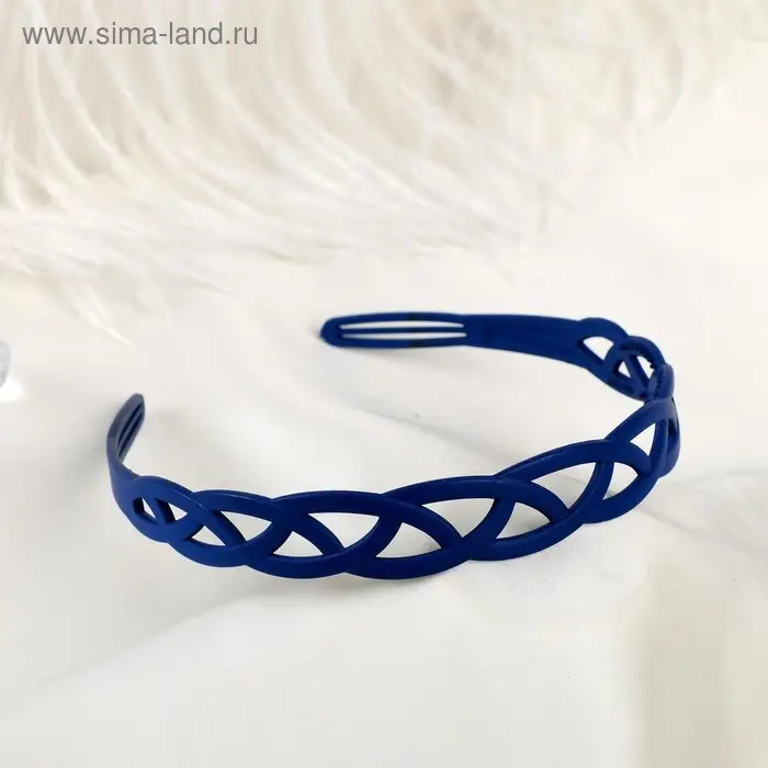 Ободок для волос «Матовый блик», пересечение, 2 см, МИКС Ободок для волос «Матовый блик», пересечение, 2 см, МИКС