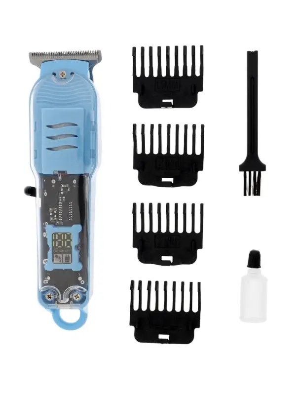 Машинка для стрижки LTRI-14, 1,5/2/3/4 мм, USB, голубая