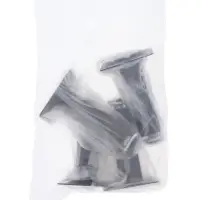 Опора квадратная OKV001BL ТУНДРА, d=25&times;25 мм, H=100 мм, чёрная, 4 шт.