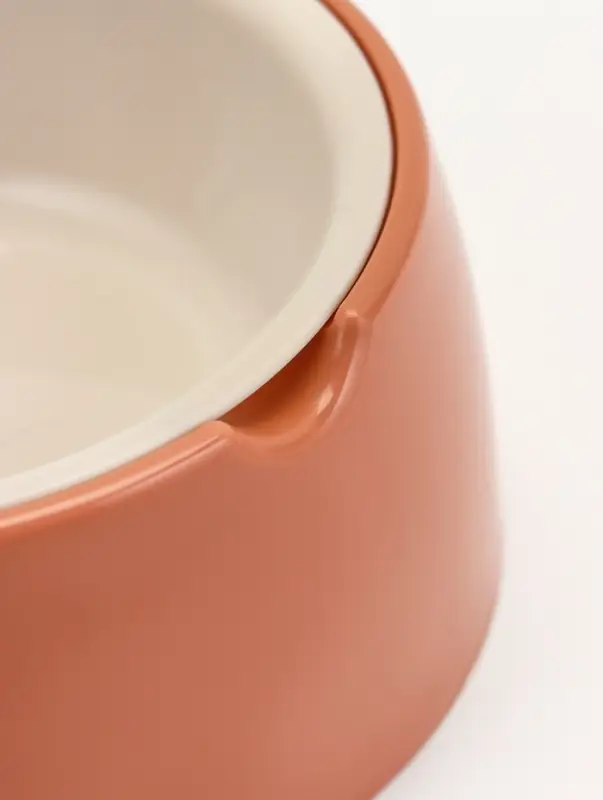 Лего-миска для животных с наклоном &laquo;Фокси&raquo; 300 мл, цвет кирпичный