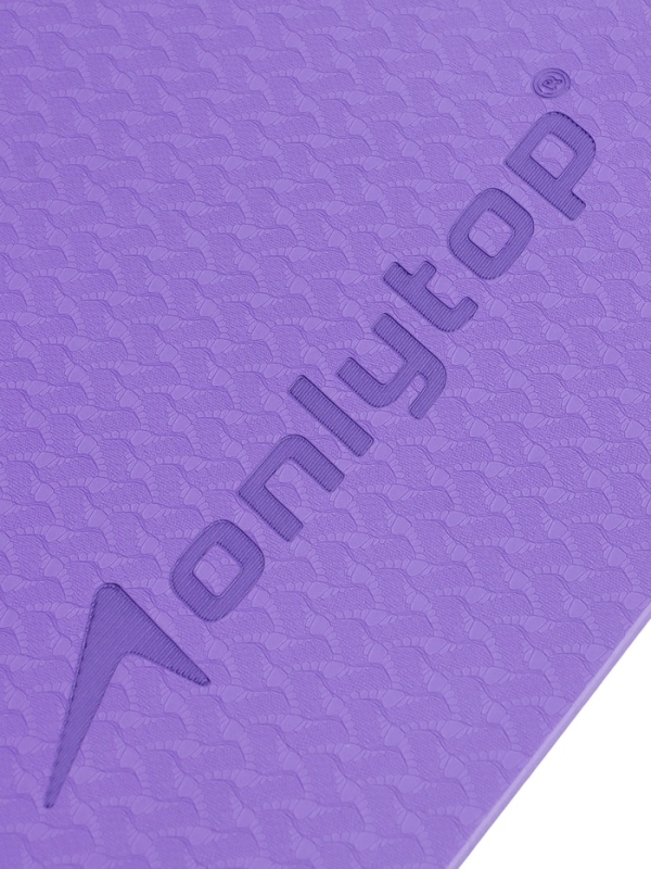 Коврик для фитнеса и йоги ONLYTOP, 183x61x 0,8 см, цвет фиолетовый/темно-фиолетовый Коврик для фитнеса и йоги ONLYTOP, 183x61x 0,8 см, цвет фиолетовый/темно-фиолетовый