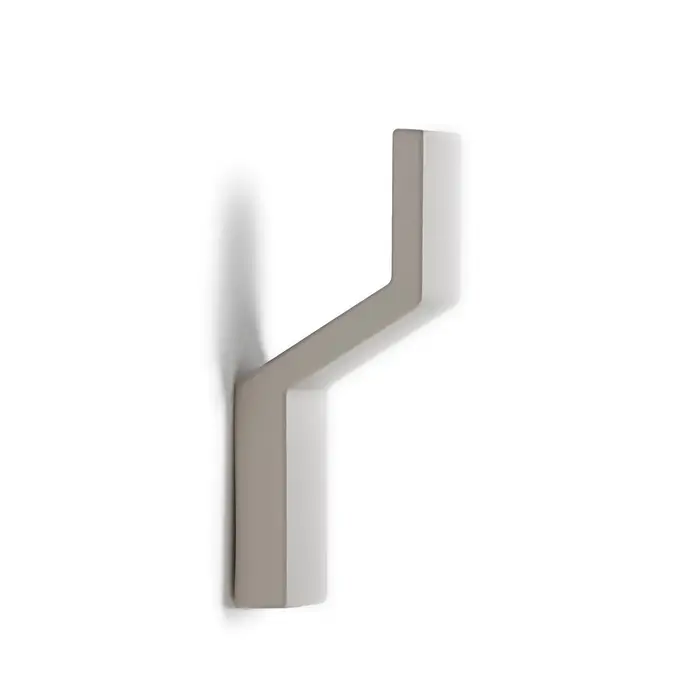 Крючок мебельный CAPPIO TRANQUILITY, однорожковый, серый