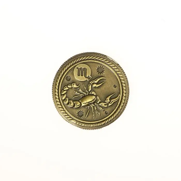 Монета сувенир знак зодиака «Скорпион», d=2,5 см.