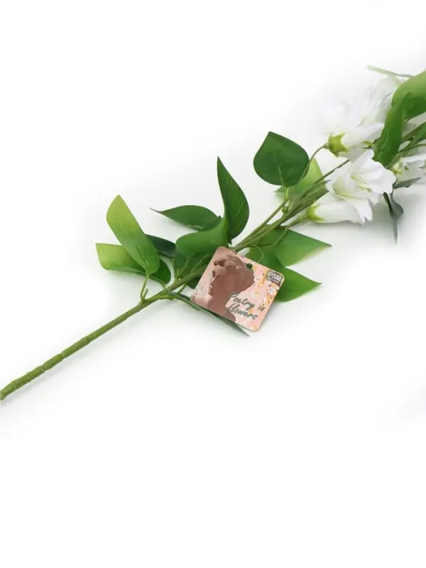 Цветы искусственные "Колокольчик Кампанулла" d-5 см 96 см, белый