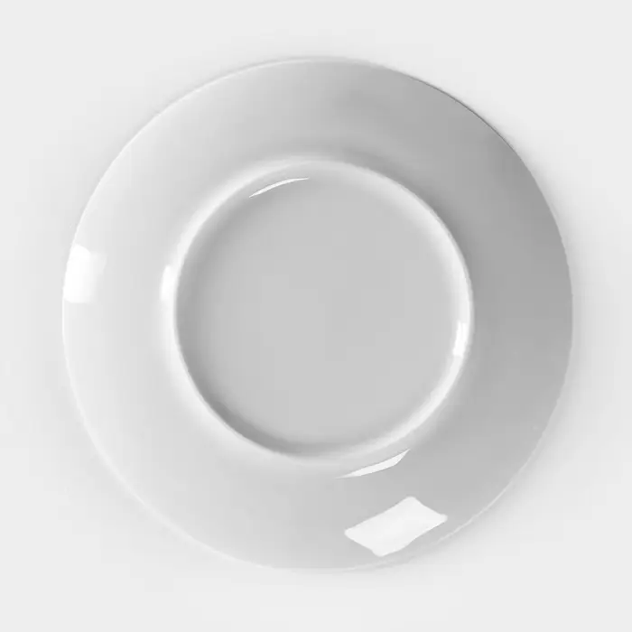 Тарелка Добрушский завод &laquo;Бельё&raquo;, d=20 см, фарфор, белая