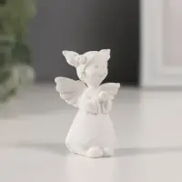 Фигурка полистоун &laquo;Девочка ангел с двумя хвостиками&raquo;, белый, 3.5&times;3&times;5.5 см, МИКС